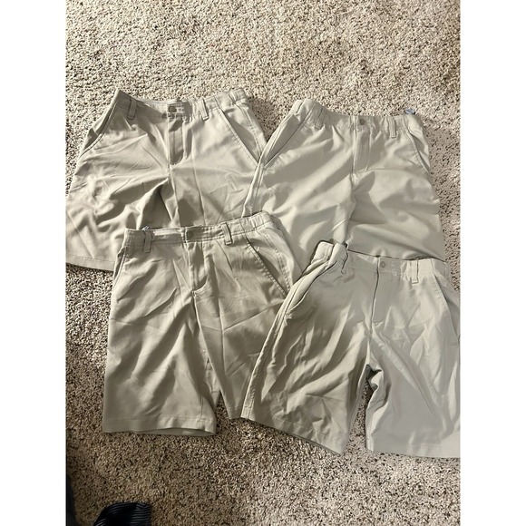 Under Armour Other - Four Pairs Of Under Armour Khaki Shorts Size Youth Medium